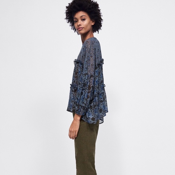 Zara Ruffled Blouse - Picture 2 of 3